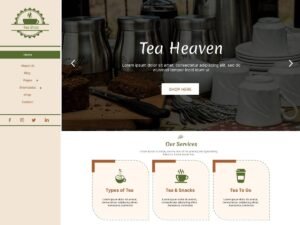 Tea Cafe Delight WordPress Theme