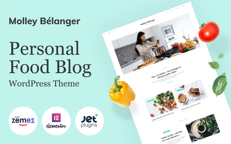 food blog wp theme