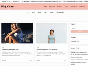 Blog Grow WordPress Theme