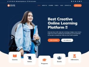 Bosa Online Education WordPress Theme