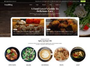 FSE Foodie Blog WordPress Theme