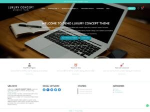 LuxuryConcept Free WordPress Theme