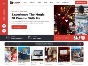 Movie Cinema Blocks WordPress Theme