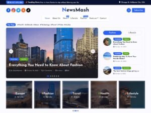 NewsMash WordPress Theme