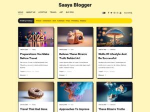 Saaya Blogger WordPress Theme