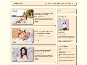 Shining Blog WordPress Theme