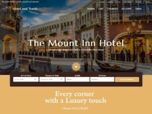 Hotel and Travel WordPress Theme