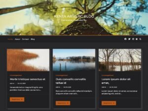 Kenta Artistic Blog WordPress Theme