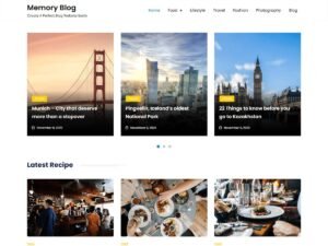 Memory Blog WordPress Theme