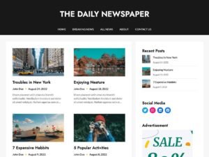 Newspaper Builder WordPress Theme
