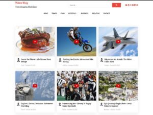 Video Vlog WordPress Theme
