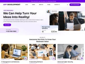App Development Company WordPress Theme