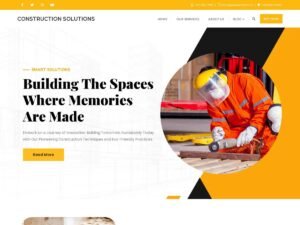 Construction Solutions WordPress Theme