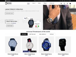 Ecommerce Watch Store WordPress Theme