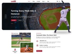 FSE Baseball WordPress Theme