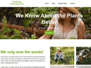 Gardening Landscape Aura WordPress Theme