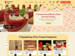 Ice Cream Shop WordPress Theme
