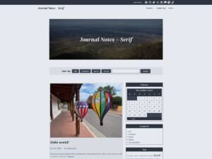 Journal Notes WordPress Theme