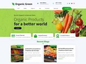 Organic Green Blocks WordPress Theme