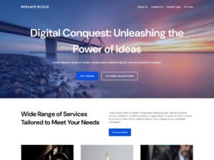 Reshape Block WordPress Theme