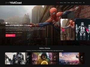 VidCast WordPress Theme