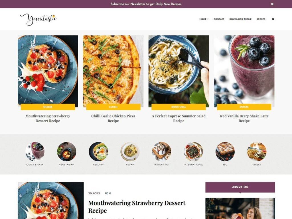 food wordpress theme