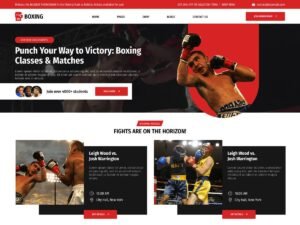 Boxing Martial Arts WordPress Theme