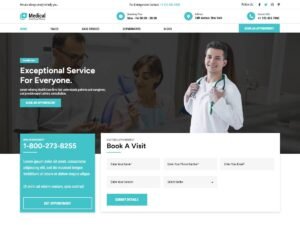 Medical Clinic Center WordPress Theme
