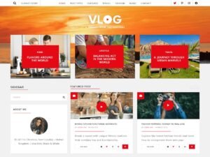 Revolution Video Vlog WordPress Theme