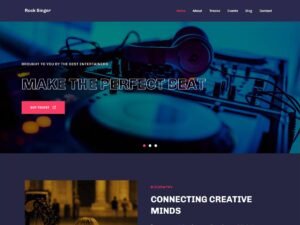 Rock Singer WordPress Theme