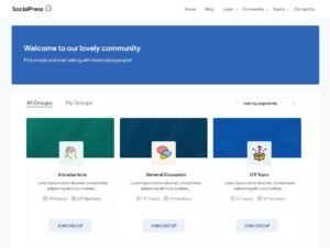 SocialPress WordPress Theme