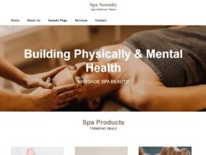 Spa Serenity WordPress Theme