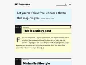 Writermuse WordPress Theme