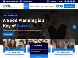 Arvila WordPress Theme