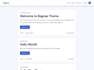 Begnas WordPress Theme