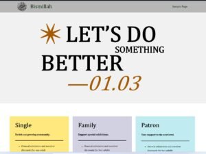 Bismillah WordPress Theme
