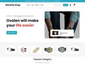 Blockify Shop website site WordPress Theme
