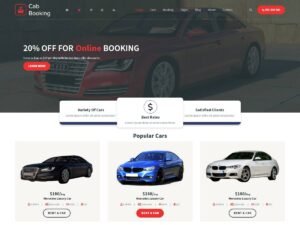 Cab Booking WordPress Theme