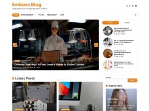 Emboss Blog WordPress Theme