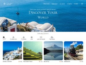 Holiday Vacation travel website WordPress Theme