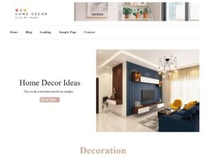 Home Decor Blog WordPress Theme