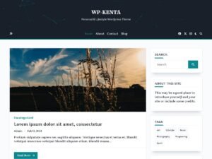 Kenta Writer Hub WordPress Theme