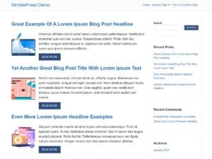 NimblePress WordPress Theme