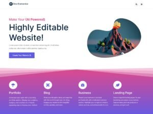 One Elementor WordPress Theme