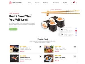 Shushi Cafeteria WordPress Theme