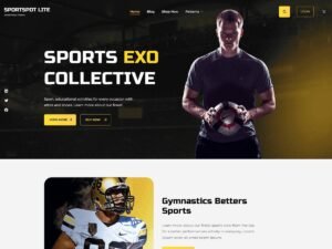 Sportspot header sports WordPress Theme