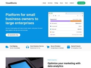 VisualBlocks WordPress Theme