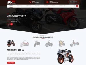Bike Rental Services businesses user WordPress Theme