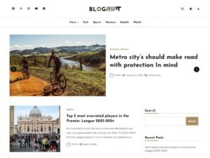 Blogrift news magazine WordPress Theme