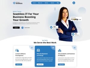 Business Landing Page businesses free WordPress Theme